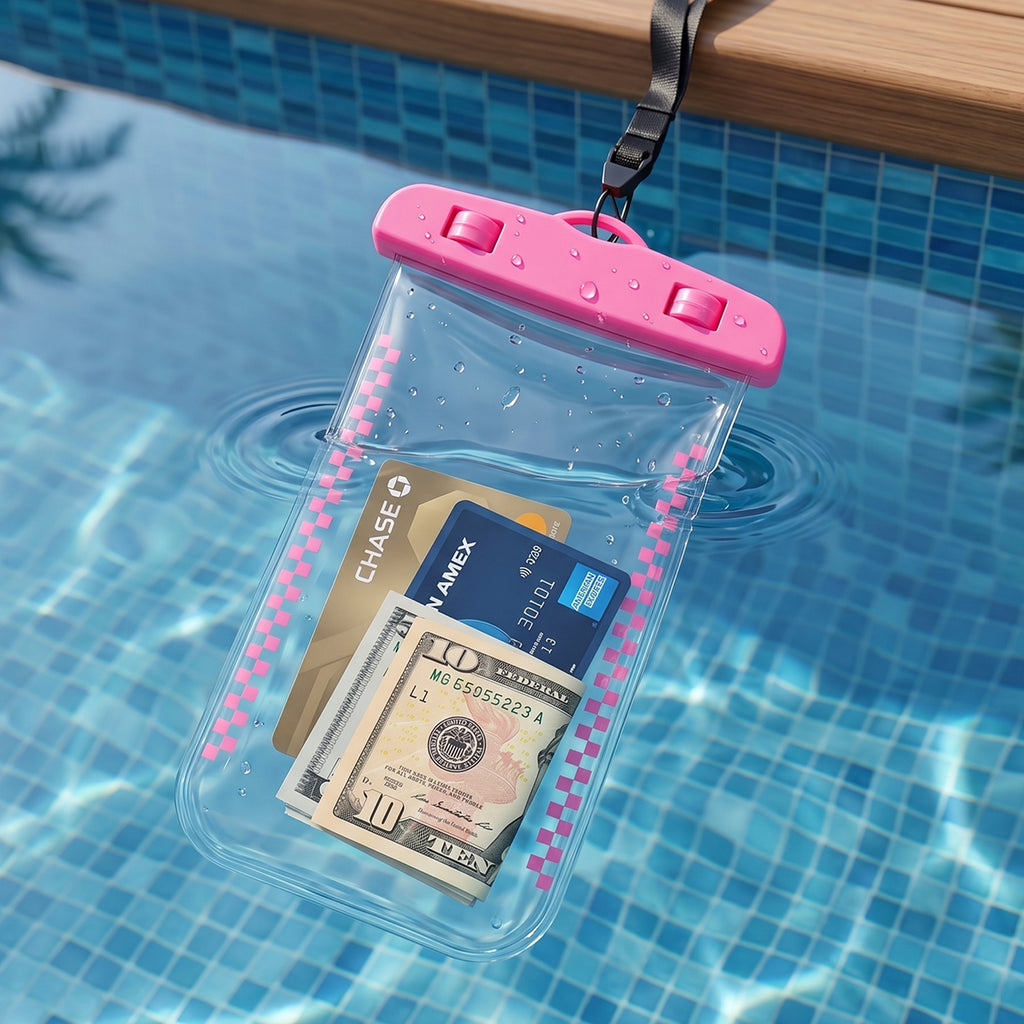Waterproof Mobile Pouch Cover  1 Pc Universal Sealed Phone Case With Lanyard