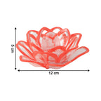 Set Of 6 Lotus Shaped Led Flameless Decorative Candles