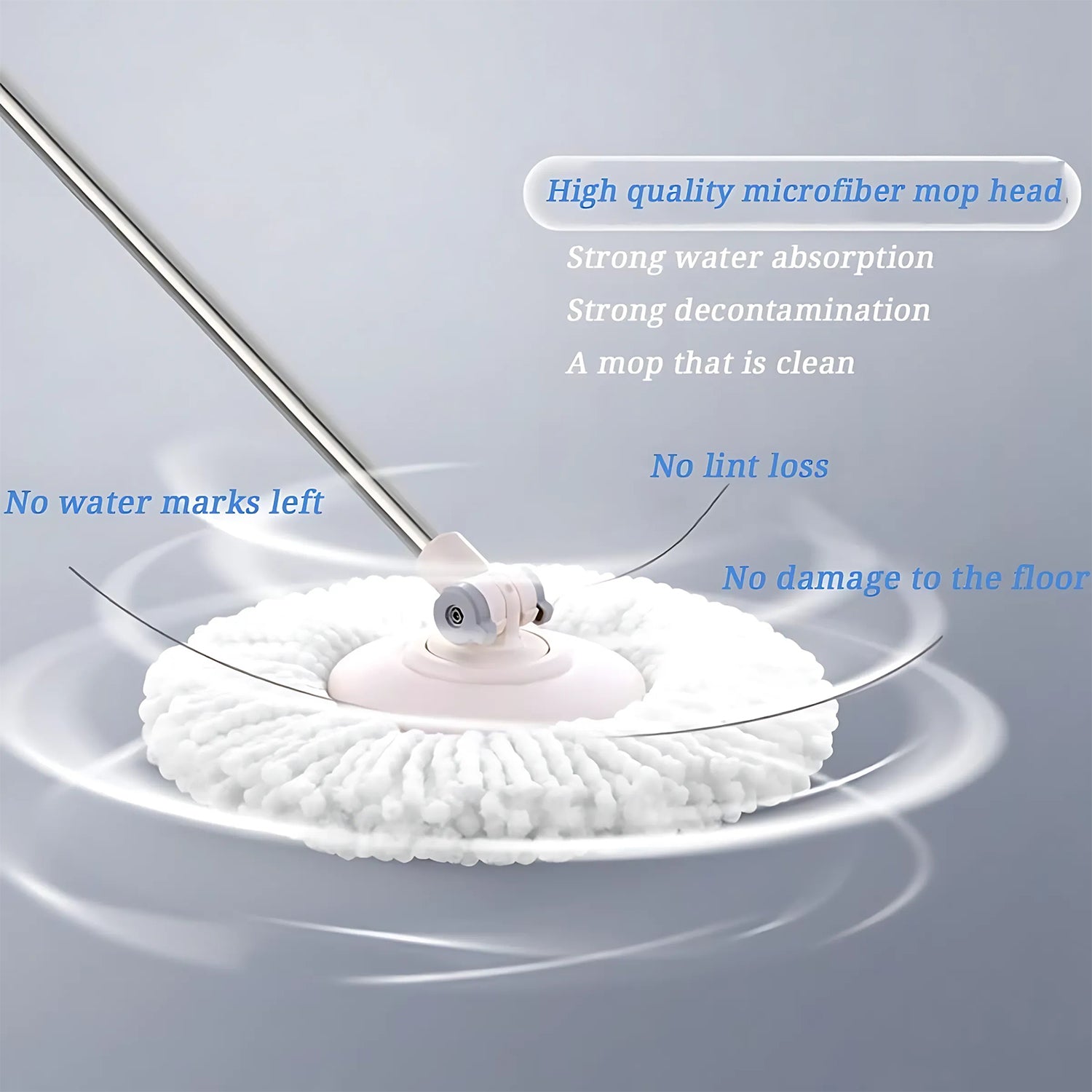 Microfiber Spin Mop Refill Head 360 Rotating Mop (5 Pc)
