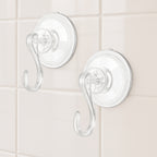 Plastic Suction Cup Hooks (10 Pcs Set)