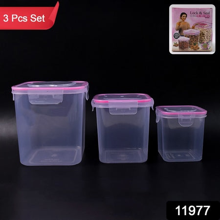 Kitchen Storage Container Set Of 3 Pcs (1500 1000 500 Ml)
