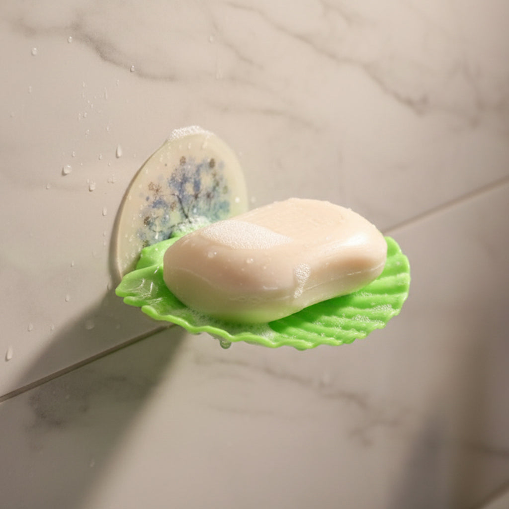 Premium Self-adhesive Wall-mounted Soap Holder Tray (1 Pc)
