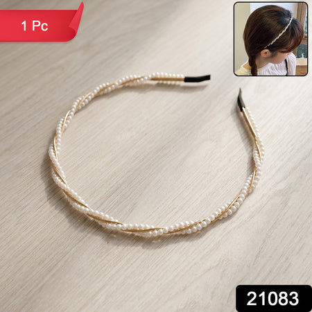 Elegant Pearl Design Hairband (1 Pc)