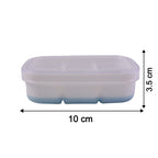 Mini Plastic 6 Cavity Ice Tray - Freeze  Fresh Compact Ice Cube Tray