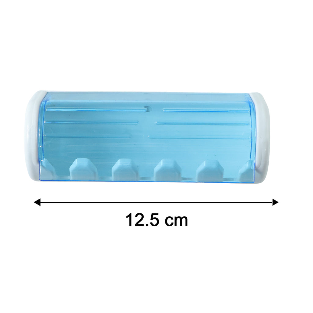 Wall Mounted Toothbrush Holder With Protective Cover (1 Pc)