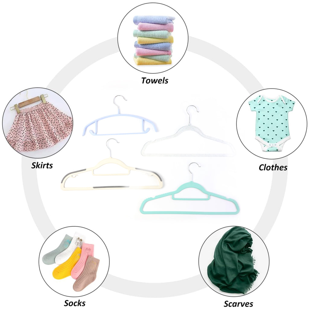 Premium Mix Design Non-slip Clothes Hanger (Mix Design  1 Pc)
