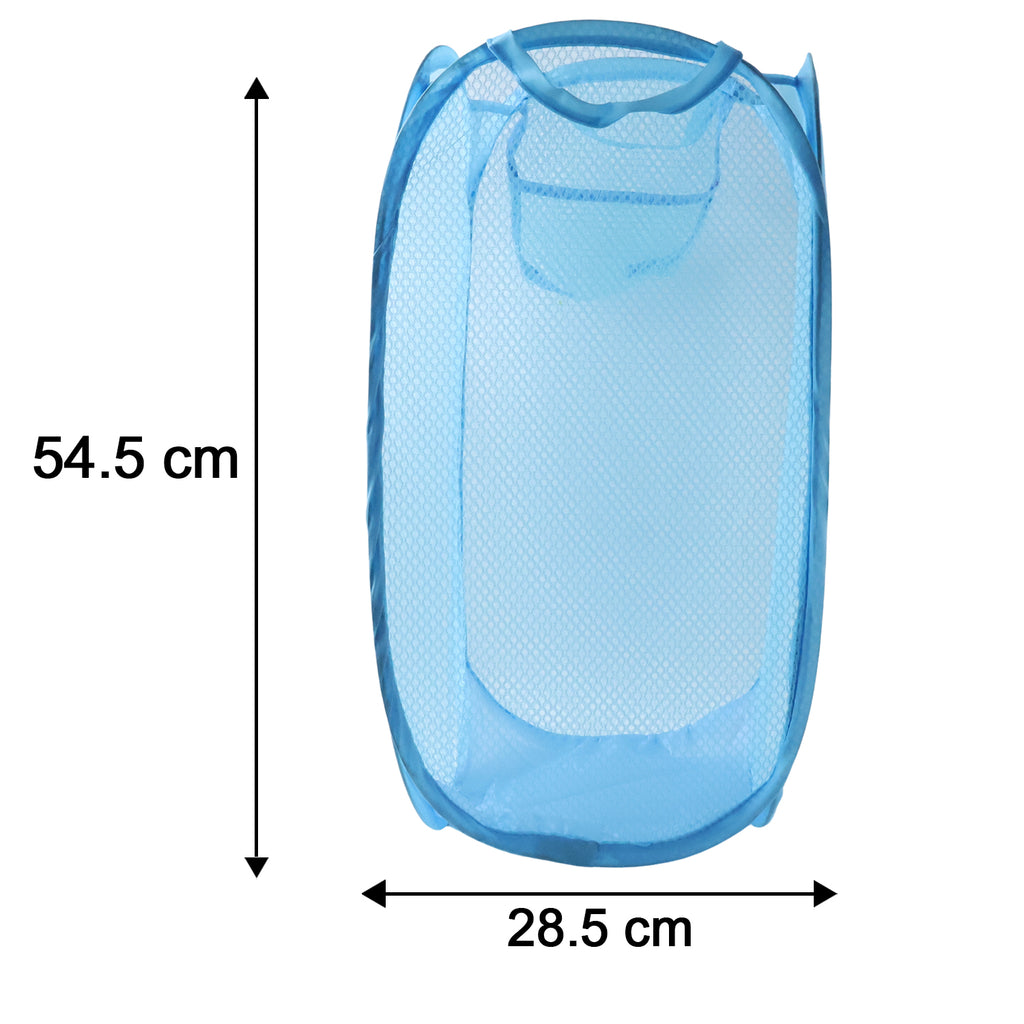 Large Mesh Pop Up Laundry Basket Clothes Storage Hamper (1 Pc 54x30cm)