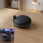 Compact Hard Shell Earphone Carrying Case With Zipper Closure (1 Pc)