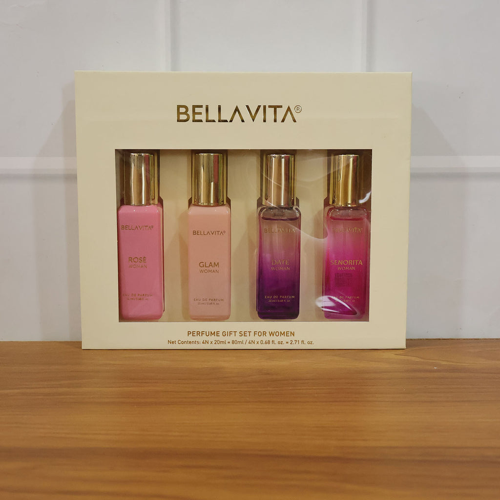 Bellavita Luxury Women Eau De Parfum Gift Set (4 Pc 20 Ml Each)