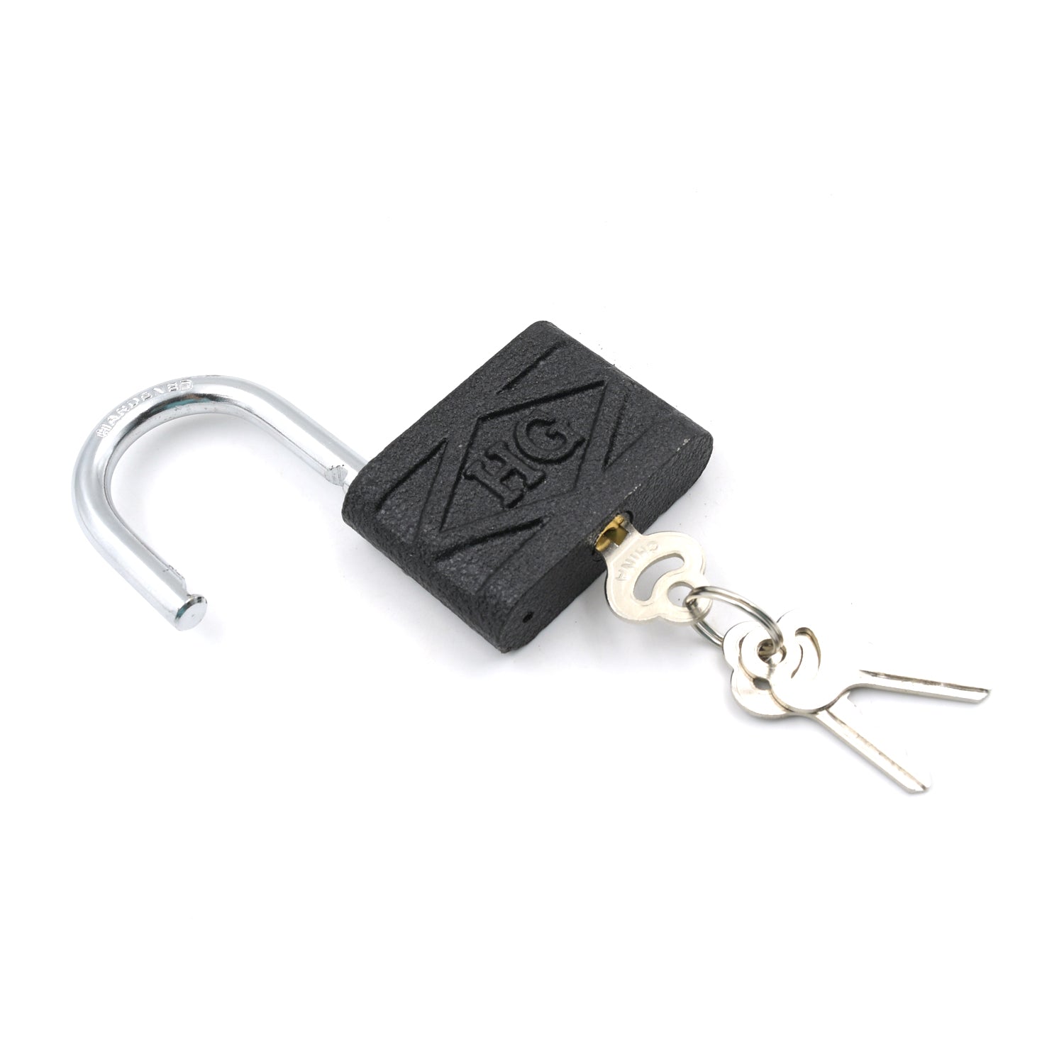 Iron Padlockbrass Core And Thickened Spray Black Iron Door Lock For Home Dormitory Waterproof Antirust Anti-theft Padlocks Outdoor Gate Shed Locks Warehouse Big Iron Door Drawer Lock (75mm60mm32mm)