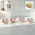 Wall Mounted Broom  Mop Holder Clips (4 Pc Set)
