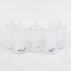 Premium Crystal Effect Led Flameless Candle Lights (5 Pc)