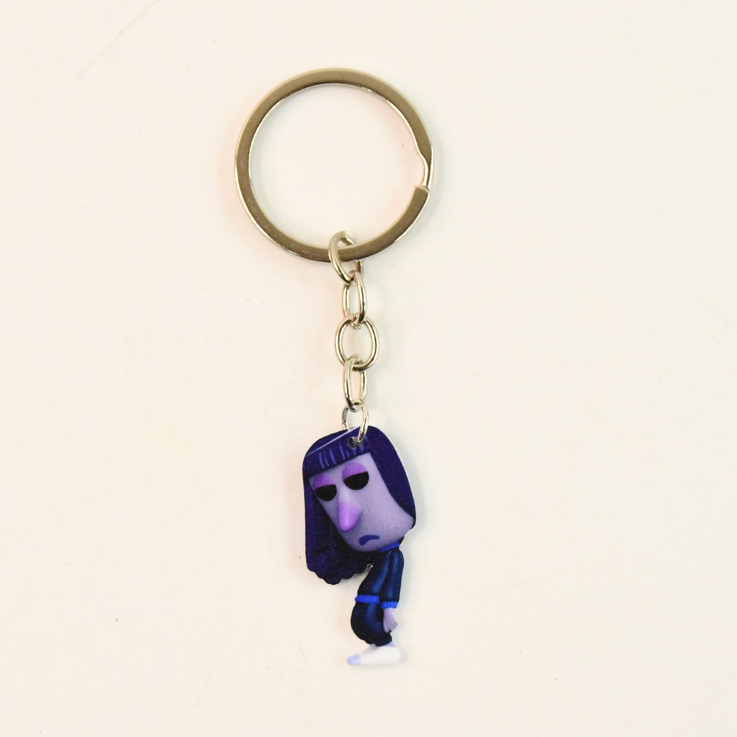 Extra-large cartoon keyring with acrylic and metal design