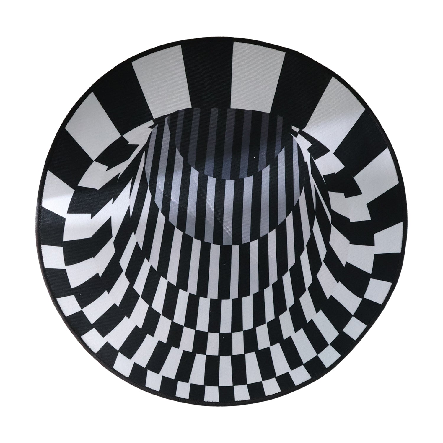 3d Space Round Carpet Floor Mat Non-woven Doormat (60 Cm)