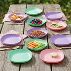 11 In 1 Multipurpose Plastic Snack Serving Tray Plates  (1 Set)
