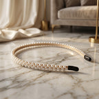 Premium Styling Pearl Embellished Stylish Hairband (1 Pc)