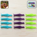 Premium Plastic Cloth Drying Clips Strong Laundry Cloth Pins (12 Pc)