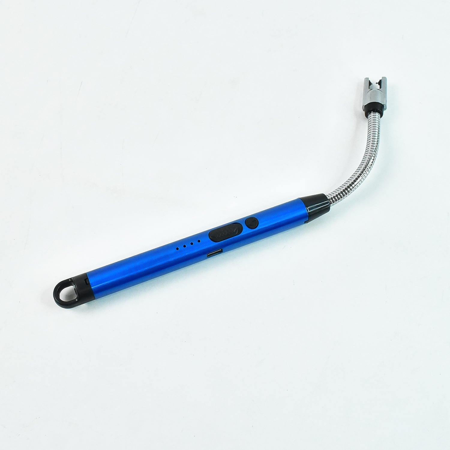 Durable metal body of USB electric arc lighter with safety lock and power indicators