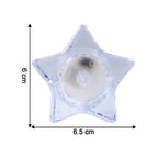 Flameless Star-shaped Led Candles (4 Pc  Set)