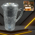 3692  Mocktail Pet Jug  Plastic Jug With Lid Drinking Beverage Jag Transparent Tableware  Reusable Bpa Free Plastic Water Jug For Home Use Perfect For Home Restaurants