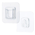 7433 Transparent Adhesive Male Hook Used For Hanging Various Types Of Items (1pc)