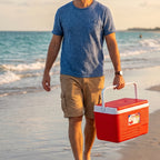 Heavy Duty Insulated Ice Box (1 Pc Red  6ltr)