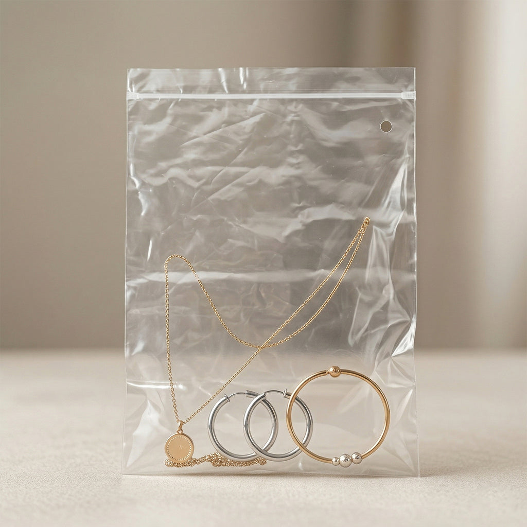 Transparent Plastic Zip Lock Bag (1 Pc 33x23 Cm)