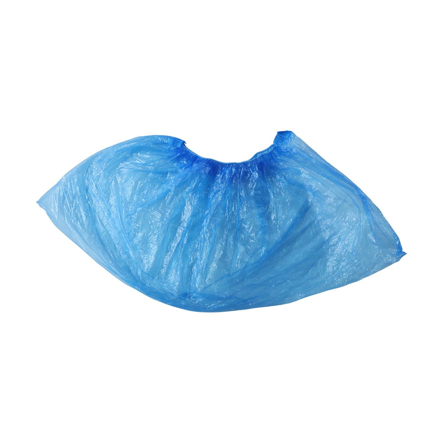 Disposable Plastic Shoe Cover Set With Elastic Fit (2 Pair Set)