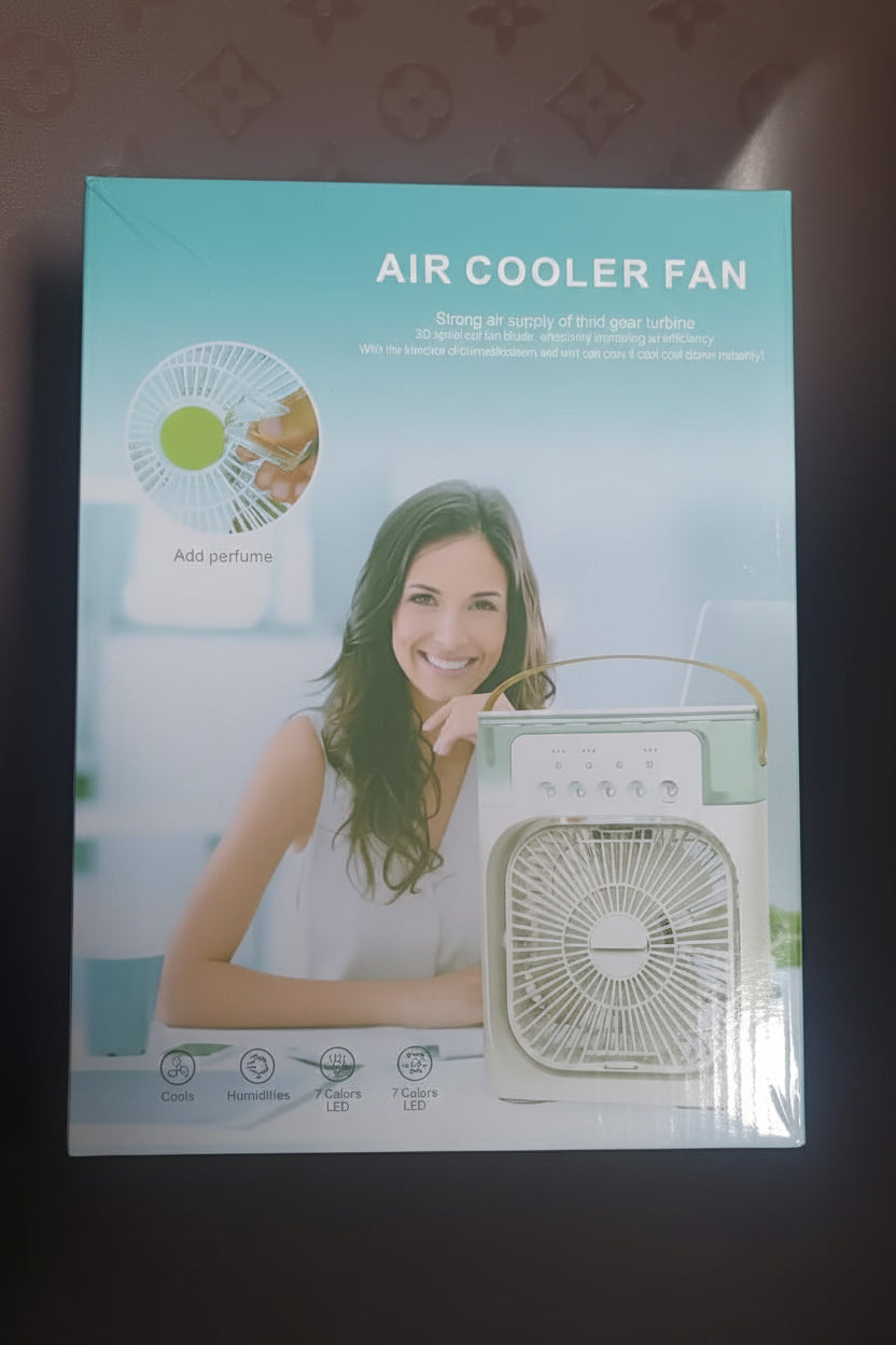Portable Air Conditioner Fan 7 Color Changing Light (Big  1 Pc)