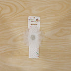 Soft Elastic Baby Hair Headband With Crown Flower Design (1 Pc)