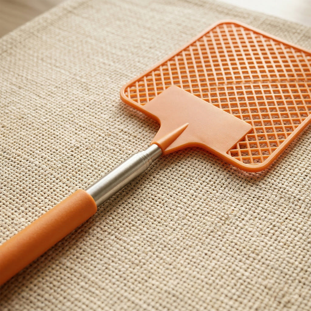 Multipurpose Plastic Fly Swatter With Extendable Handle (1 Pc 63 Cm)