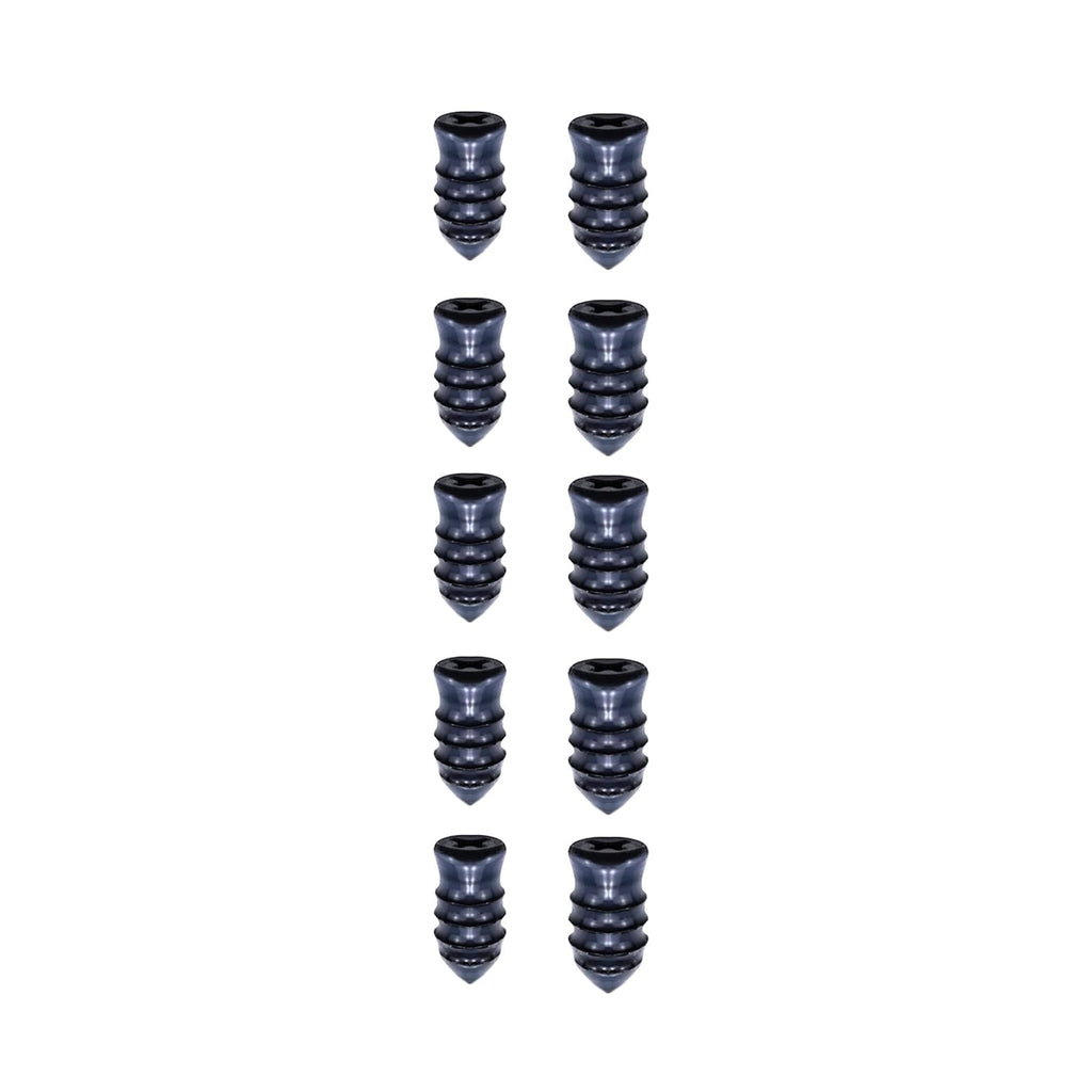 Tire Repair Rubber Nail Car Tire Repair Nails Tire Repair Rubber Screws Black (10 Pcs Set)