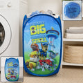 Foldable Laundry Basket Fabric Mesh Clothes Hamper (1 Pc34.29x34.29x54.61cm)