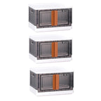Plastic Folding Wardrobe Storage Organizer (3 Layer  1 Pc)