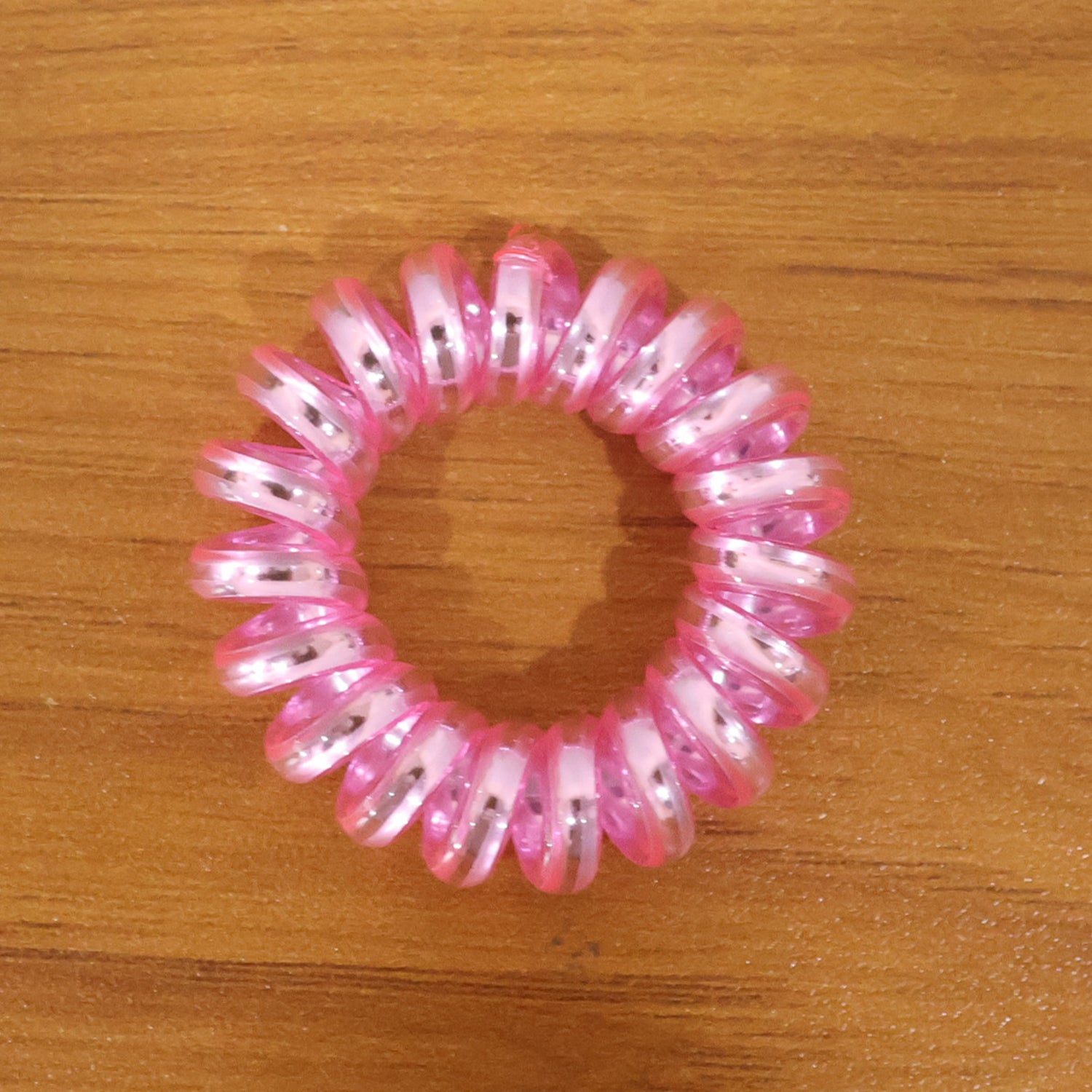Soft Stretchable Telephone Wire Style Hair Bands Set (1 Pc Mix Color)