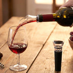 Premium Wine Poorer And Vacuum Bottle Stopper Set (2 Pc)