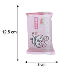 Cartoon Printed Soft Wet Wipes Pack 10 Pc (1 Pack X 10 Pc)