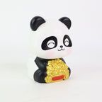 Car Decoration Solar Power Moving Head Panda Statue Creative (1 Pc)
