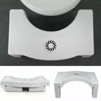 6005a Plastic Non-slip Folding Toilet Squat Stool - White Color