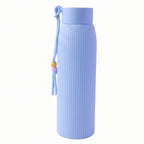 Premium Textured Glass Water Bottle (300 Ml Approx)