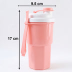 Multipurpose Protein Tumbler With Secure Flip Lid (400ml Approx)