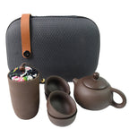 Portable Kung Fu Tea Set With A Portable Travel Bag (Set Of 6pcs)
