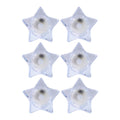 Flameless Star-shaped Led Candles (6 Pc  Set)