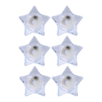 Flameless Star-shaped Led Candles (6 Pc  Set)