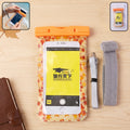 Maple Leaf Waterproof Mobile Pouch  1 Pc Universal Phone Case With Armband  Lanyard
