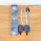 Solar Powered Warm White Starburst Firework Garden Light Set (2 Pc  120 Led)