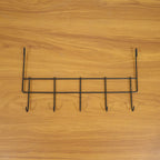 Premium Over The Door Metal 5 Hook Rack 1 Pc