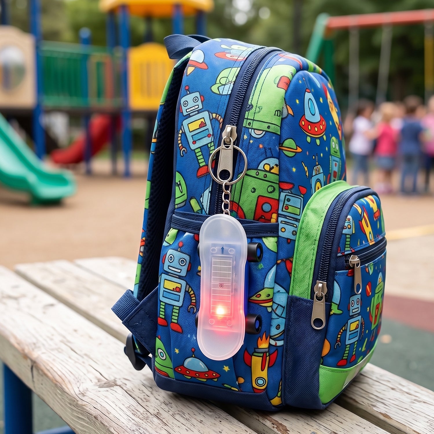 Mini Skateboard Shape Led Keychain (1 Pc)