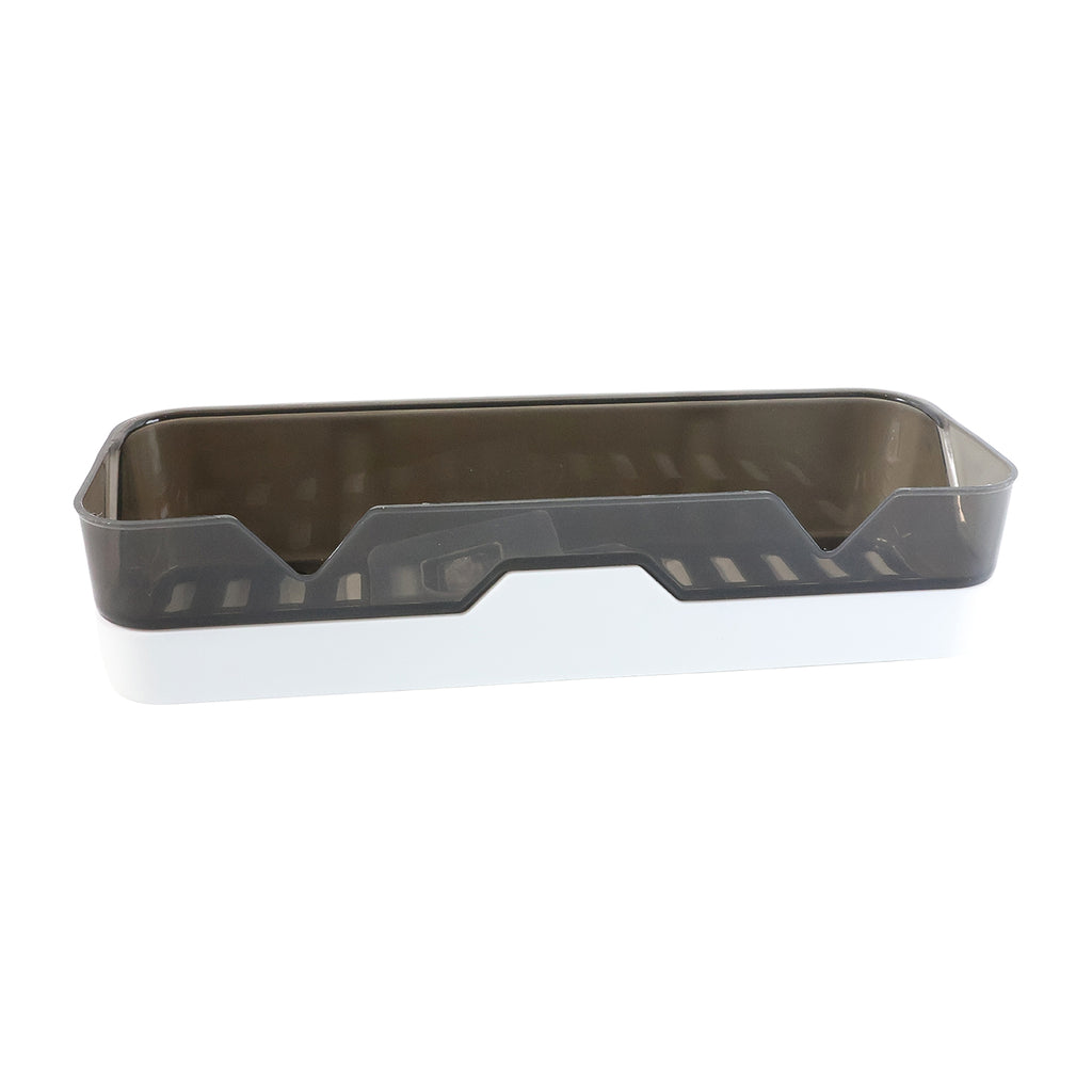 Wall Mounted Self Adhesive Plastic Storage Shelf (1 Pc)