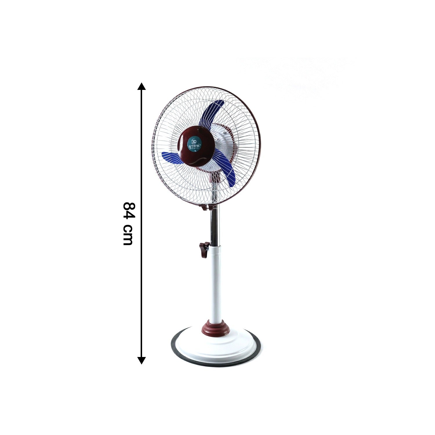 Omega 12v Rechargeable Pedestal Fan With Led Light (1 Pc)